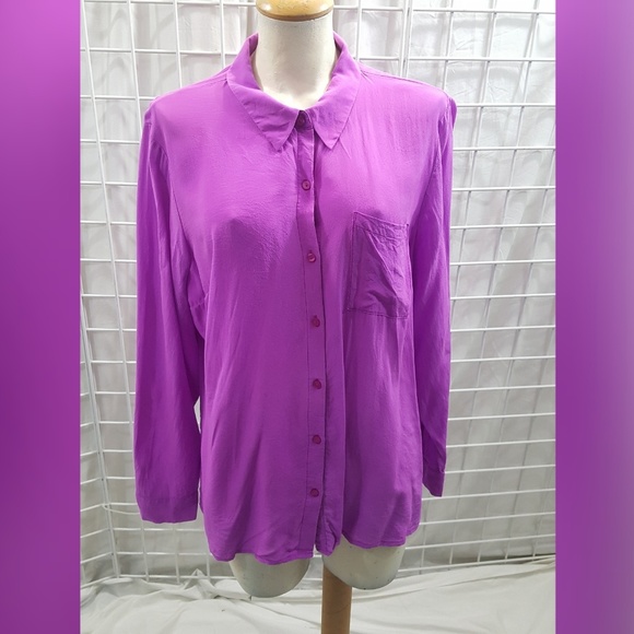 Worthington Blouse Silk - Picture 1 of 4